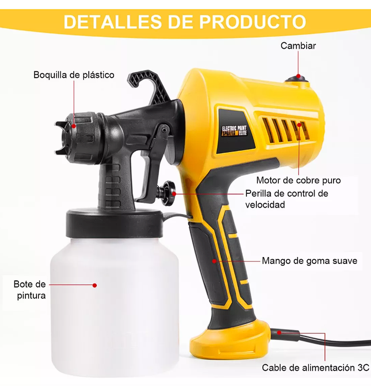 Pistola de Pintura Eléctrica 2.0