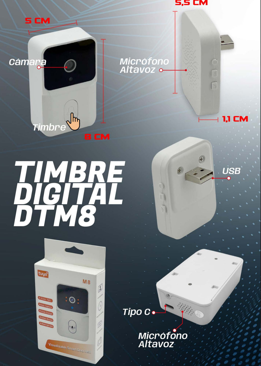 Timbre Digital (DTM8)