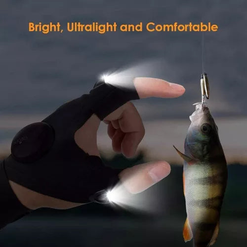 Guantes Con Luz Led Impermeable