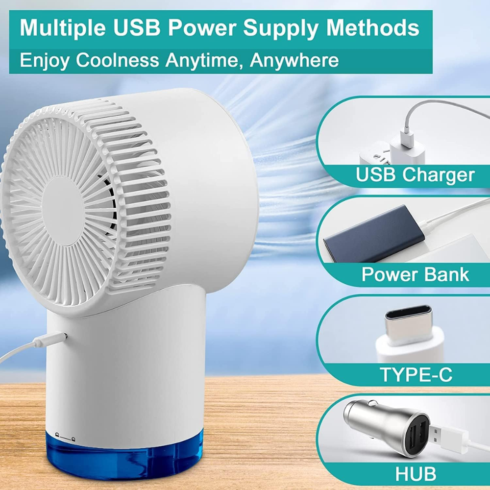 Mini Ventilador Difusor Portátil